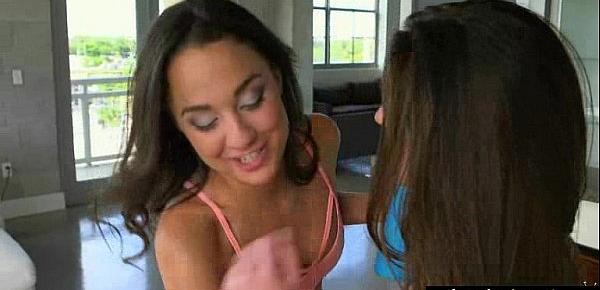  Lots Of Kiss And Licks From Cute Lovely Lesbians clip-15